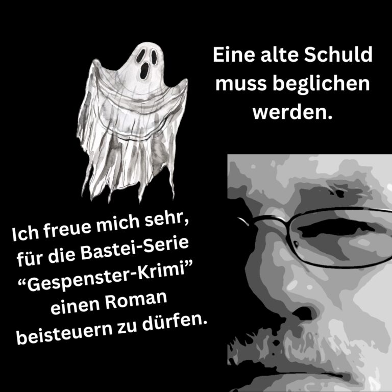 Kaspar Ritter schreibt einen Gruselroman für die Serie Gespenster-Krimi, die im Bastei Verlag erscheint.